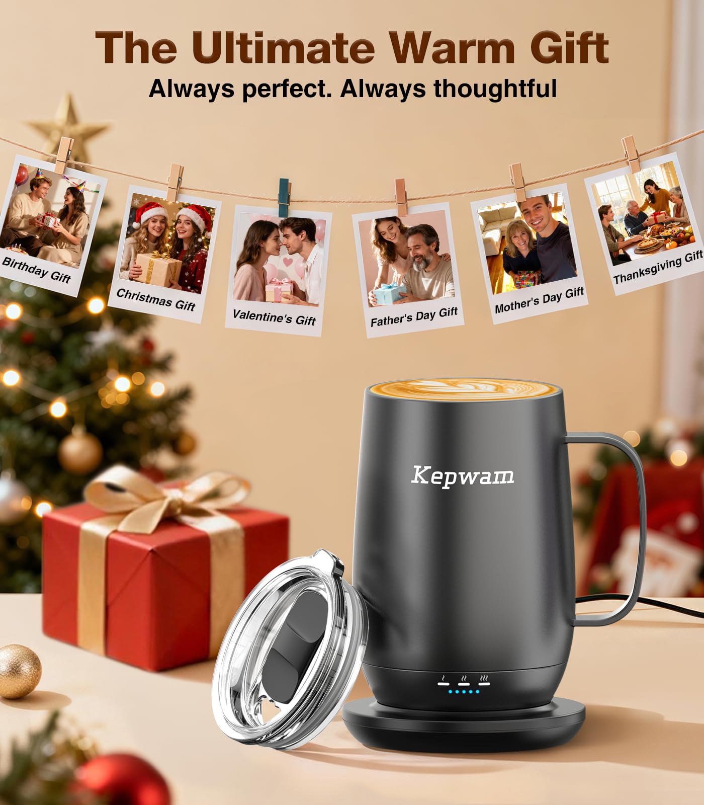 Kepwam T2-Plus held in hand highlighting premium feel and heat retention.