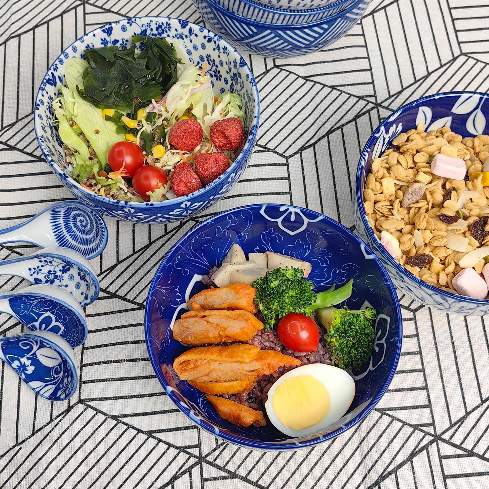KeQiu dishwasher-safe porcelain bowl easy to clean after every meal
