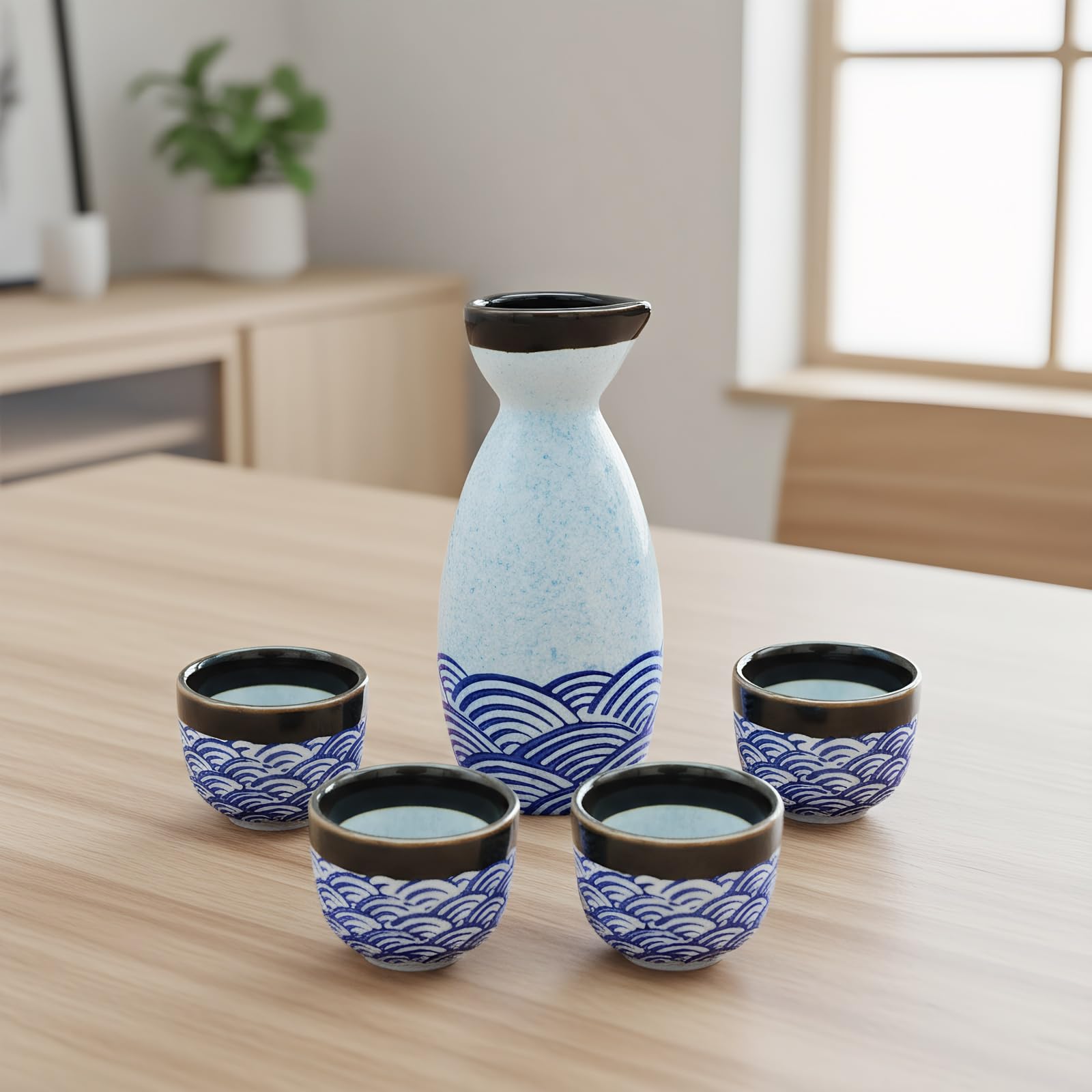 KeQiu gift-ready sake set ideal for celebrations