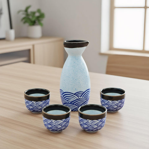 KeQiu gift-ready sake set ideal for celebrations
