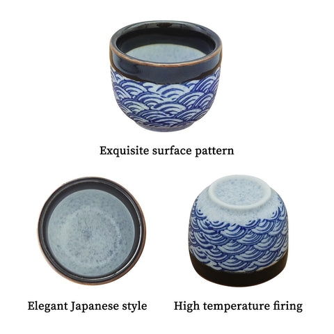 KeQiu porcelain sake set with matte glaze for easy cleaning