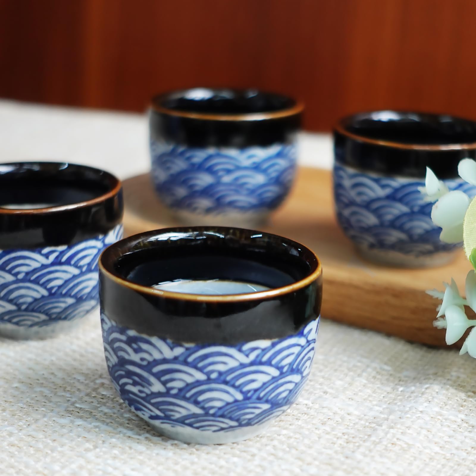 KeQiu ripple pattern cups add elegant Japanese style