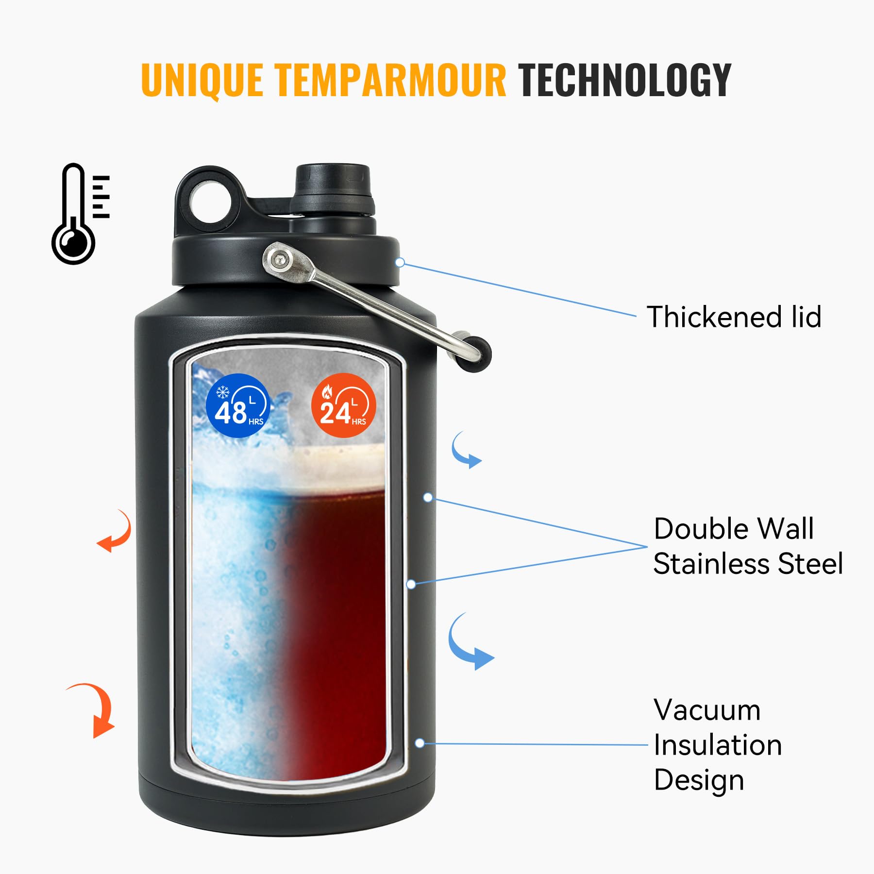 Kerilyn BPA-free stainless steel construction ensures safe, durable use.