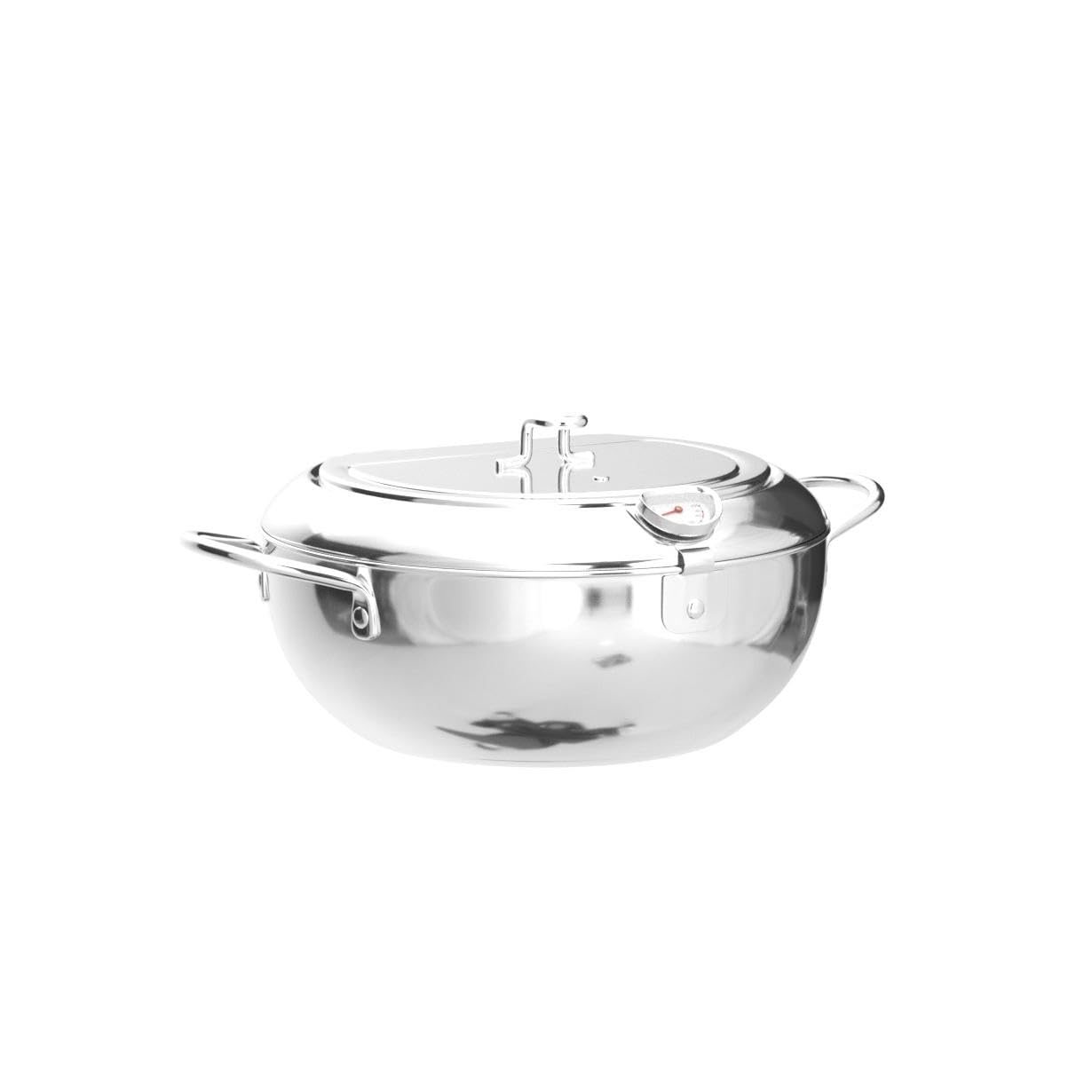 Kerilyn Deep Fryer Pot oil drip-drainer rack simplifies oil drainage after frying.