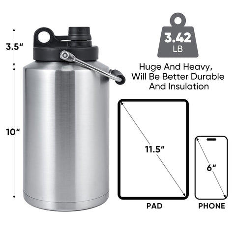 Kerilyn gallon jug wide mouth design for fast refills and pouring