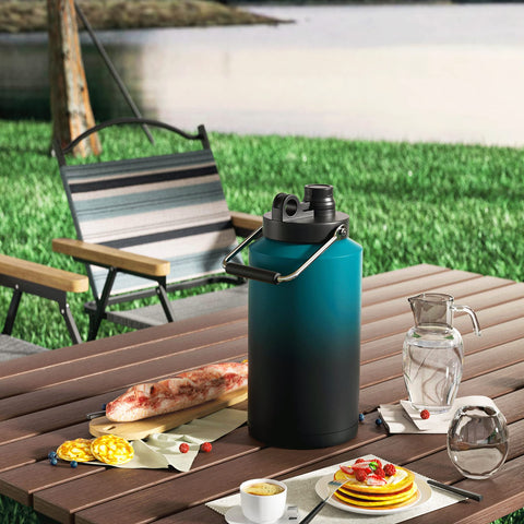 Kerilyn Insulated Gallon Jug wide-mouth opening enables easy refilling and cleaning