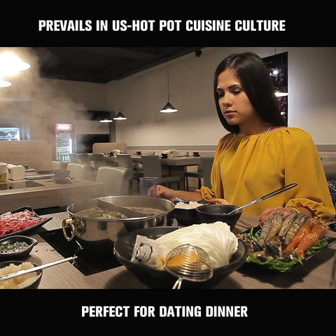 Kerykwan rubber-covered handle helps prevent burns while dining