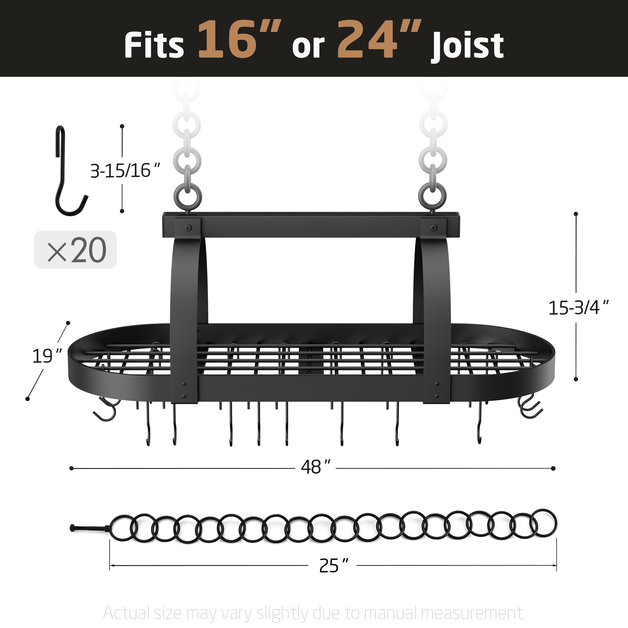 KES joist installation close-up confirms compatibility with 16 and 24 inch spacing