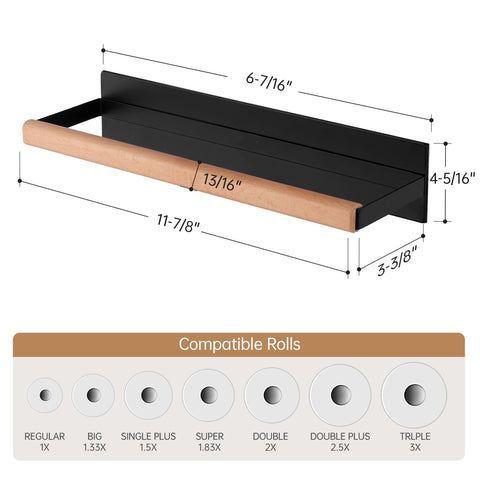 KES paper towel holder keeps 3.1 inches from wall for tight spaces.