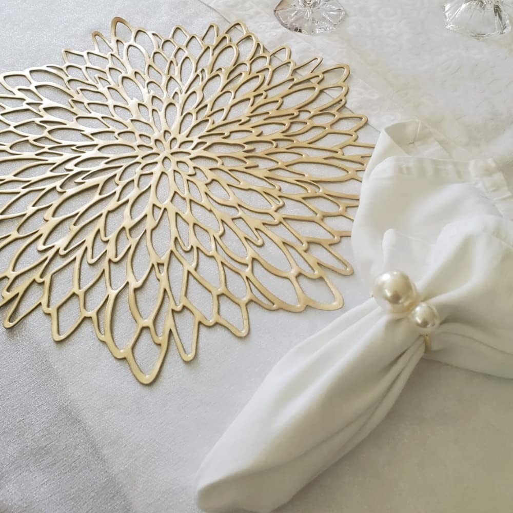 Kesote pearl napkin rings designed for storage and long-term use