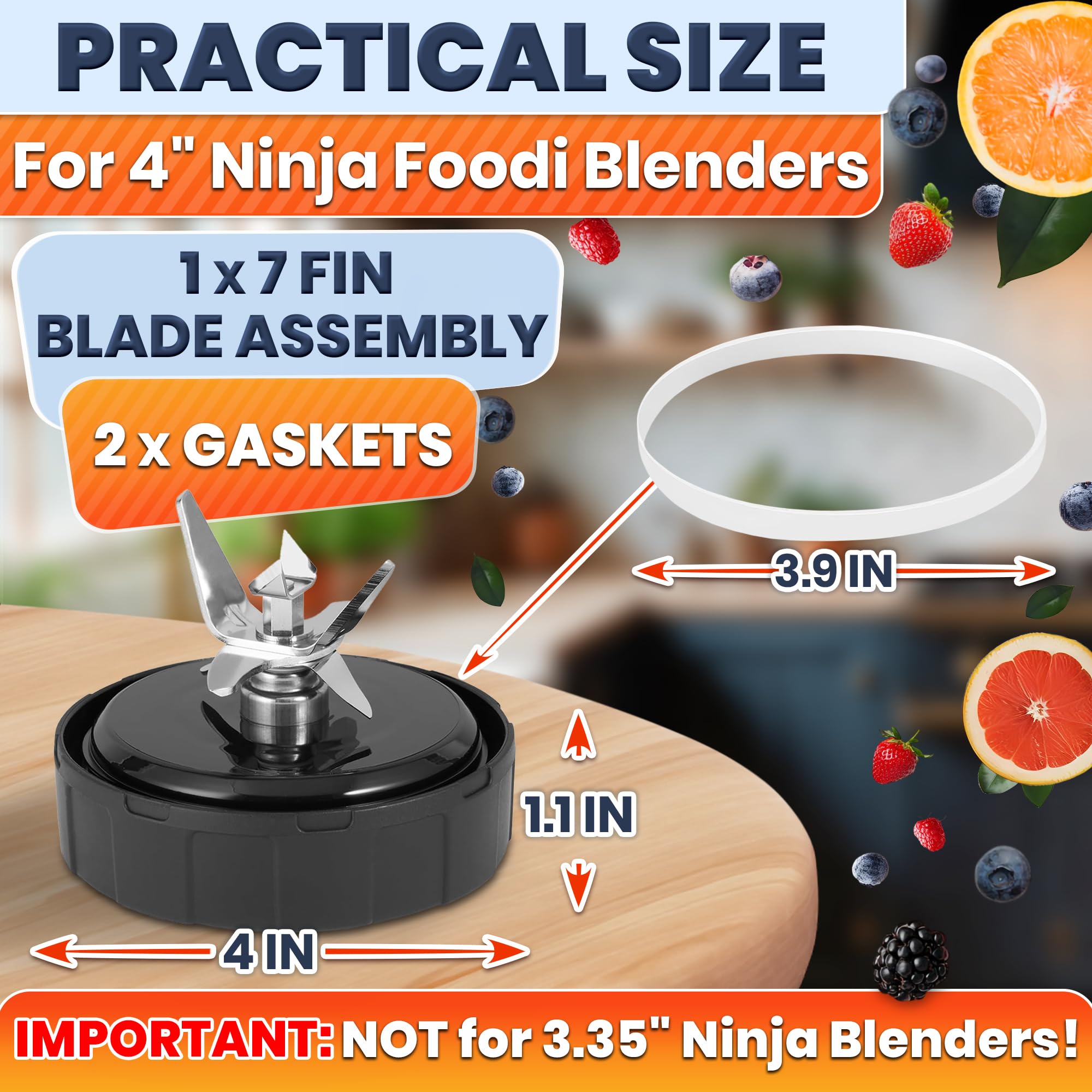 KETAR 7 fin stainless steel blade construction for longevity