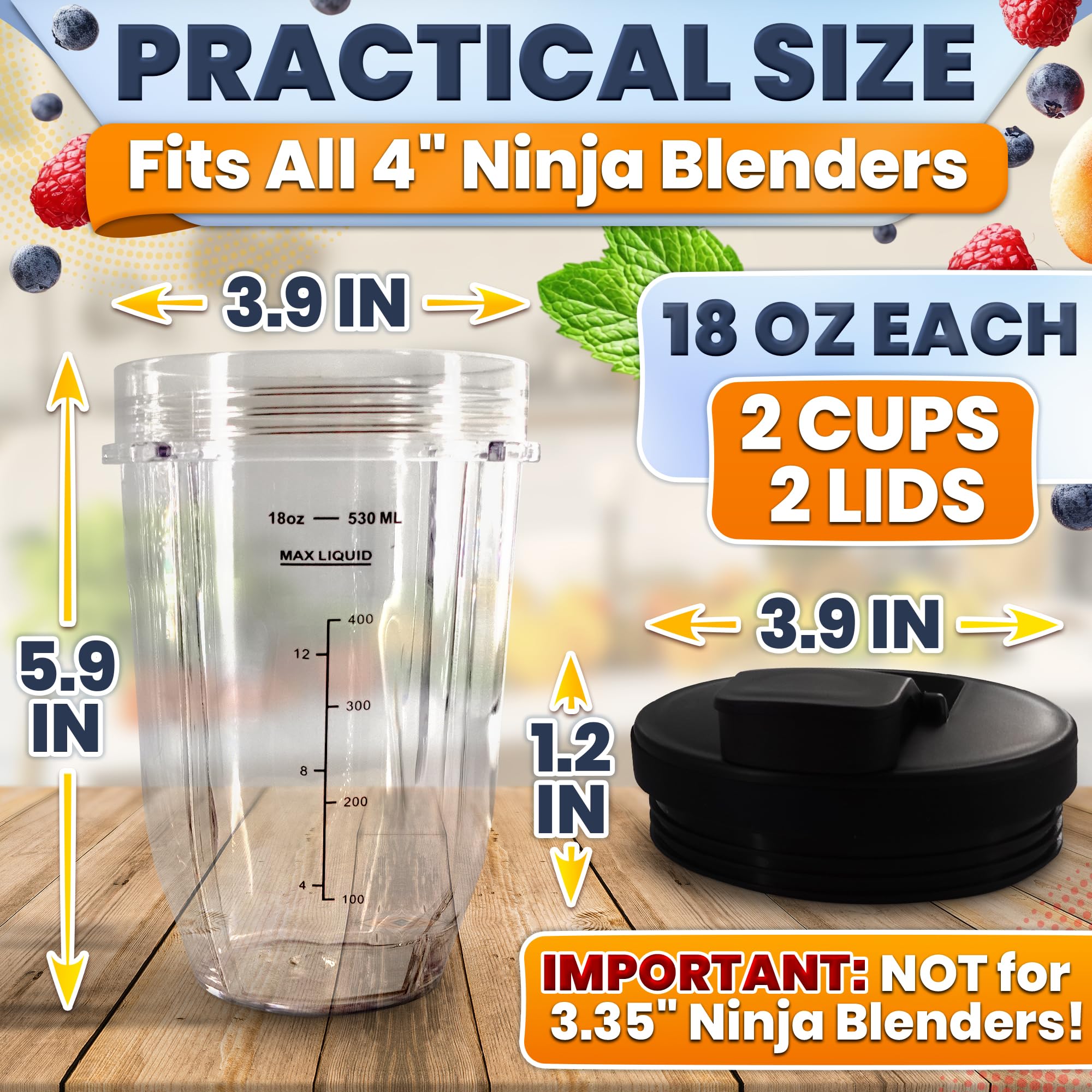 KETAR Ninja Cup dishwasher-safe for easy cleanup after blends.