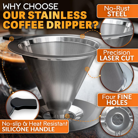 KETAR pour-over creates a balanced cup with slow drip extraction.