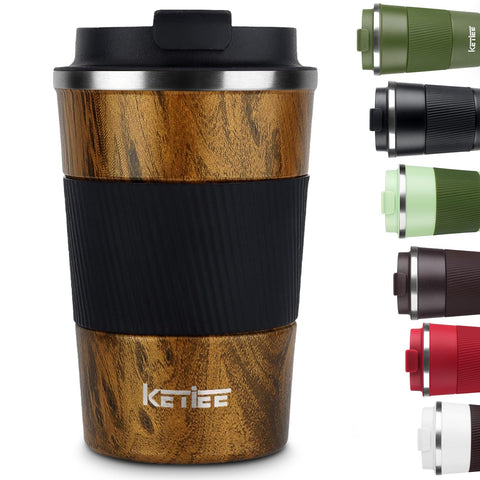 KETIEE Travel Mug with leakproof lid for secure travel