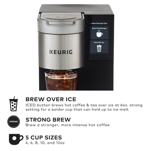 Keurig K-2550 hi-res touch screen for easy operation.