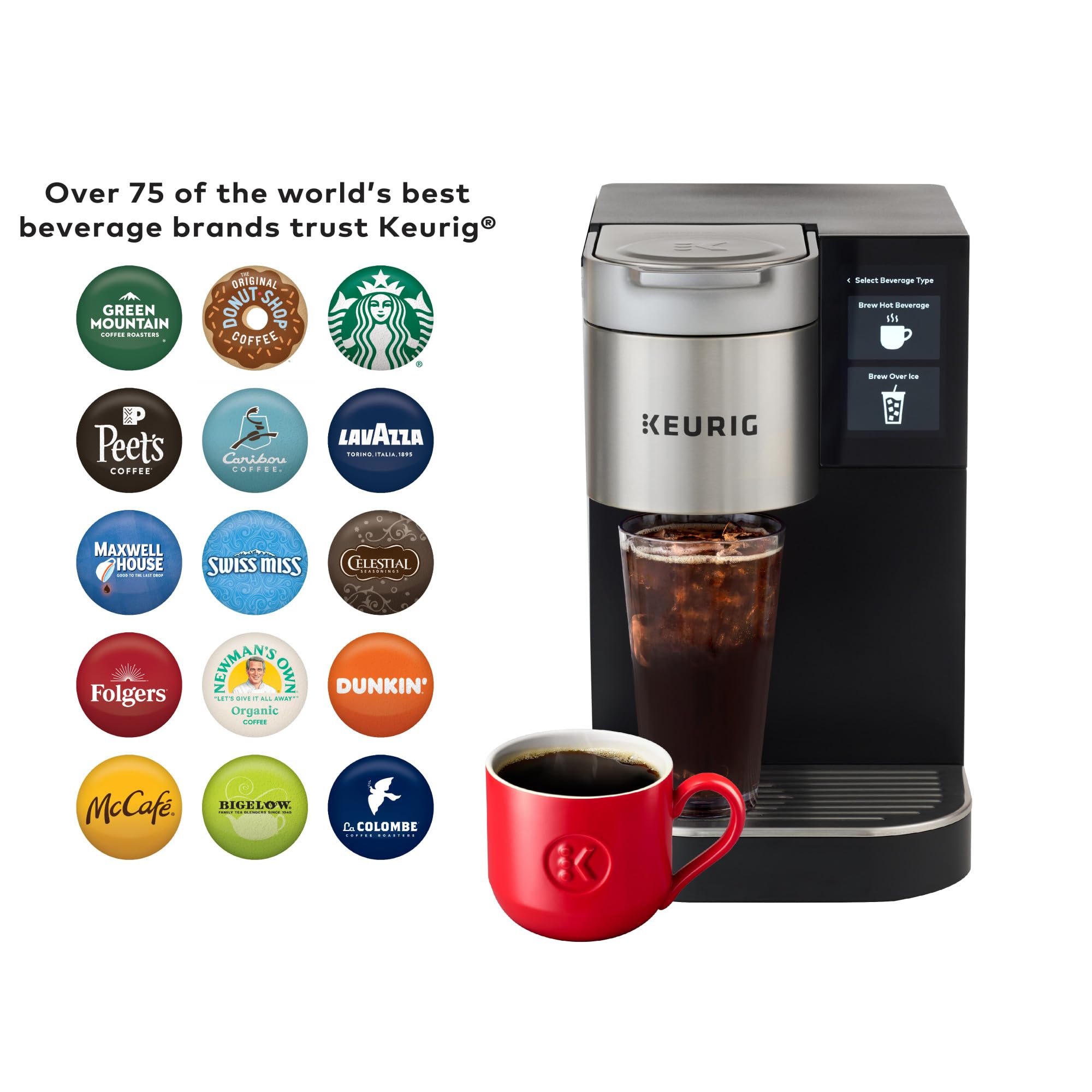 Keurig K-2550 travel mug capable for on-site use.