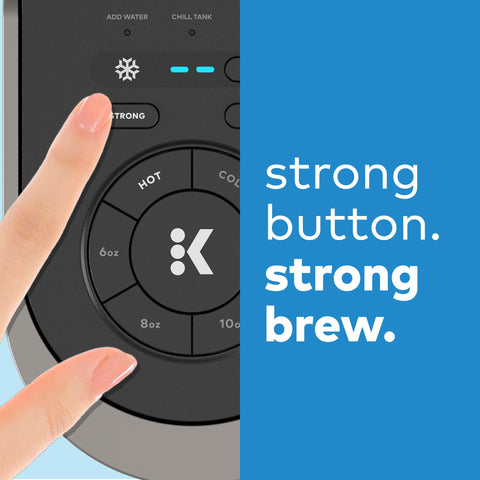 Keurig K-Brew + Chill 70 oz reservoir in kitchen scene for easy entertaining.