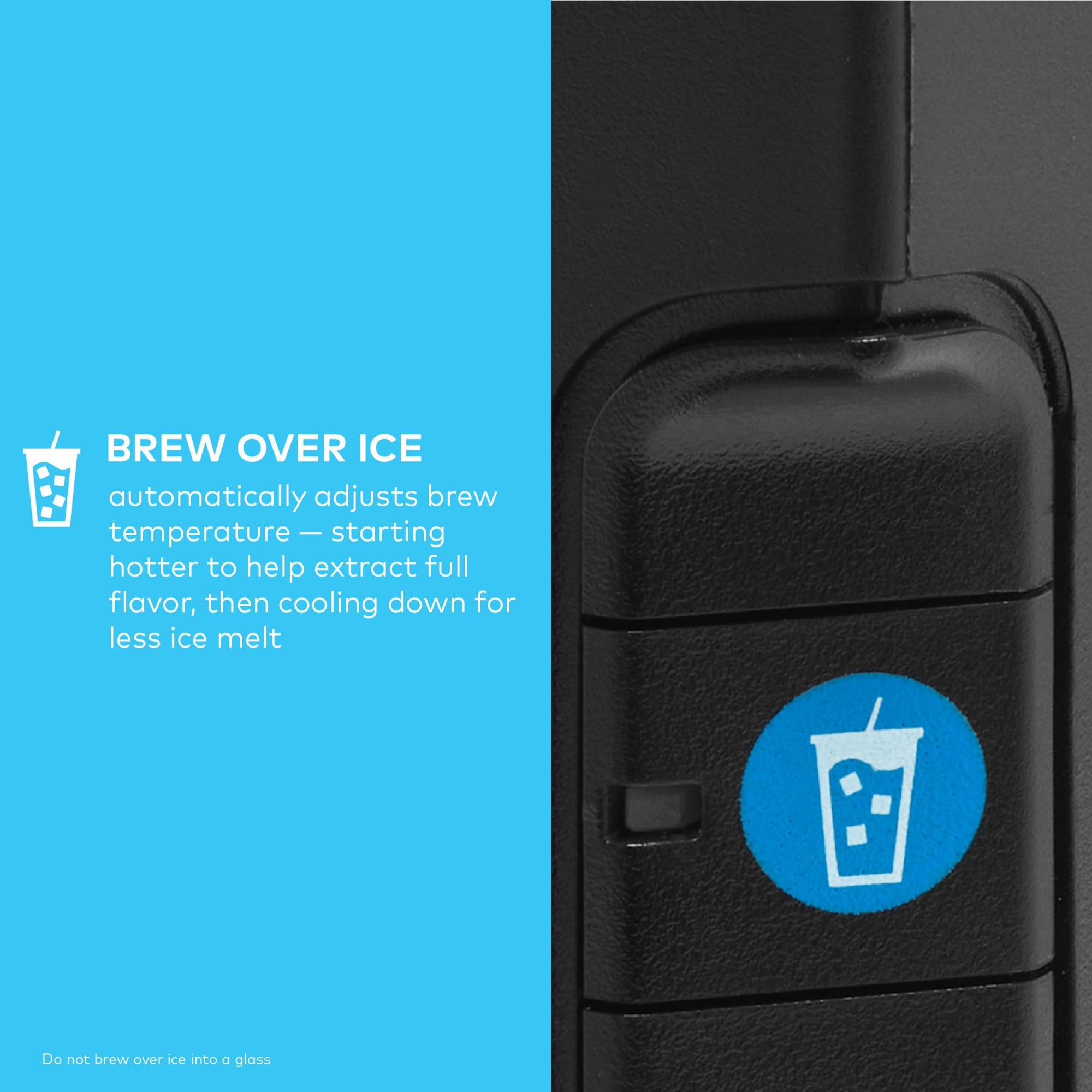 Keurig K-Café Barista Bar brew over ice feature for balanced iced coffee