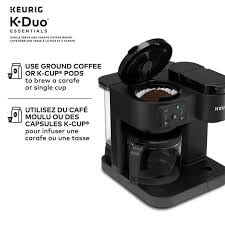 Keurig K-Duo Essentials 12-cup carafe brewing for family and guests.