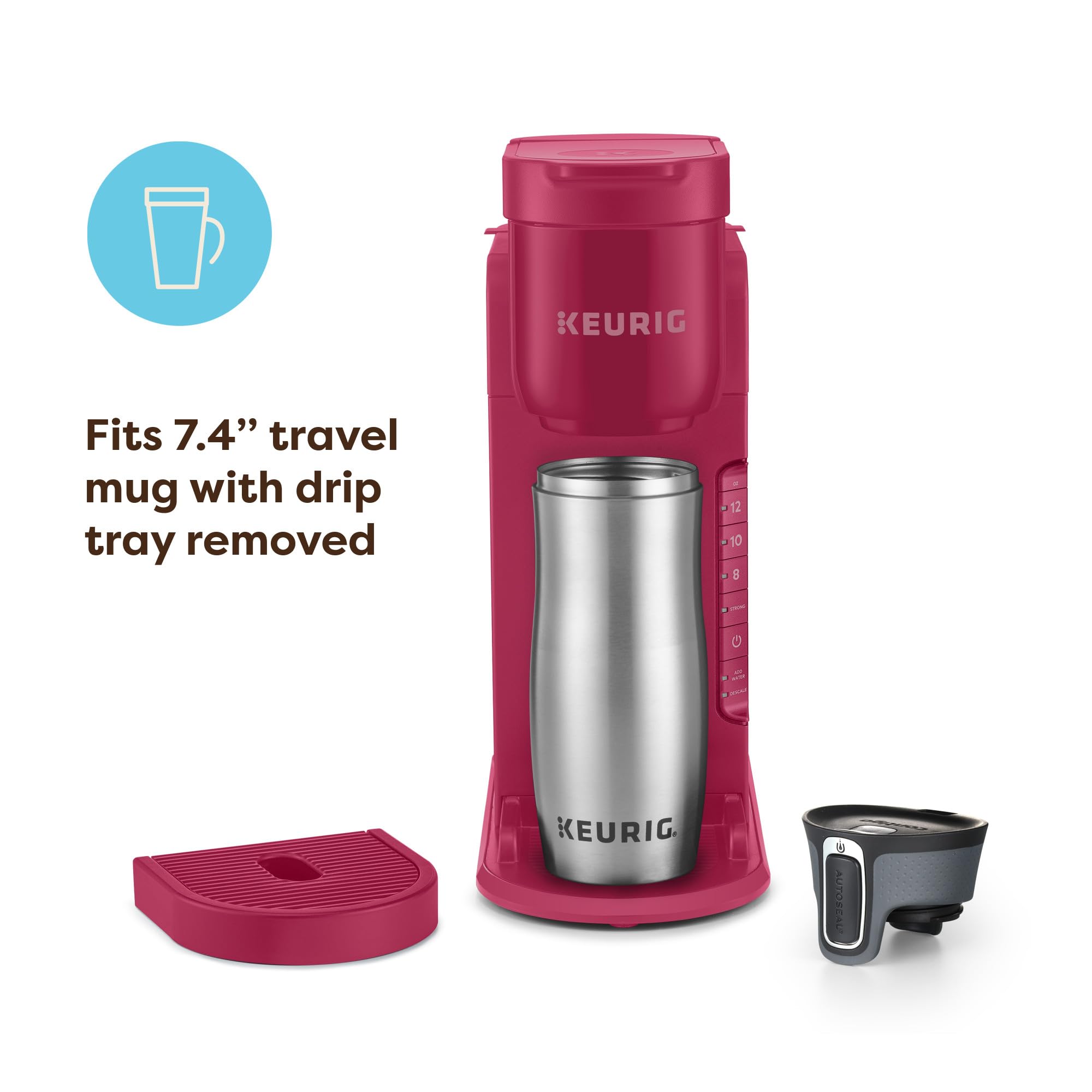 Keurig K-Express brews an 8oz cup for precise portions.