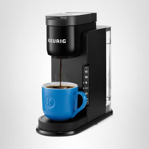 Keurig K-Express compact silhouette complements holiday décor in kitchens.