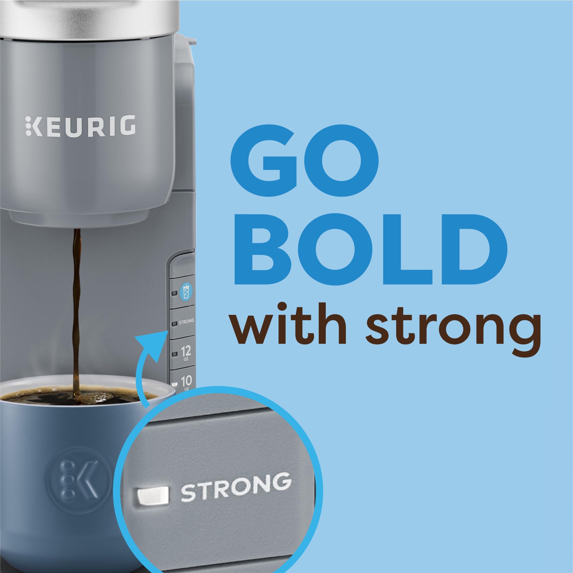 Keurig K-Iced iced tumbler-friendly design fits tall cups