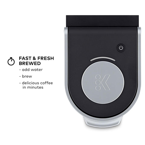 Keurig K-Mini cord storage feature keeps countertops tidy.