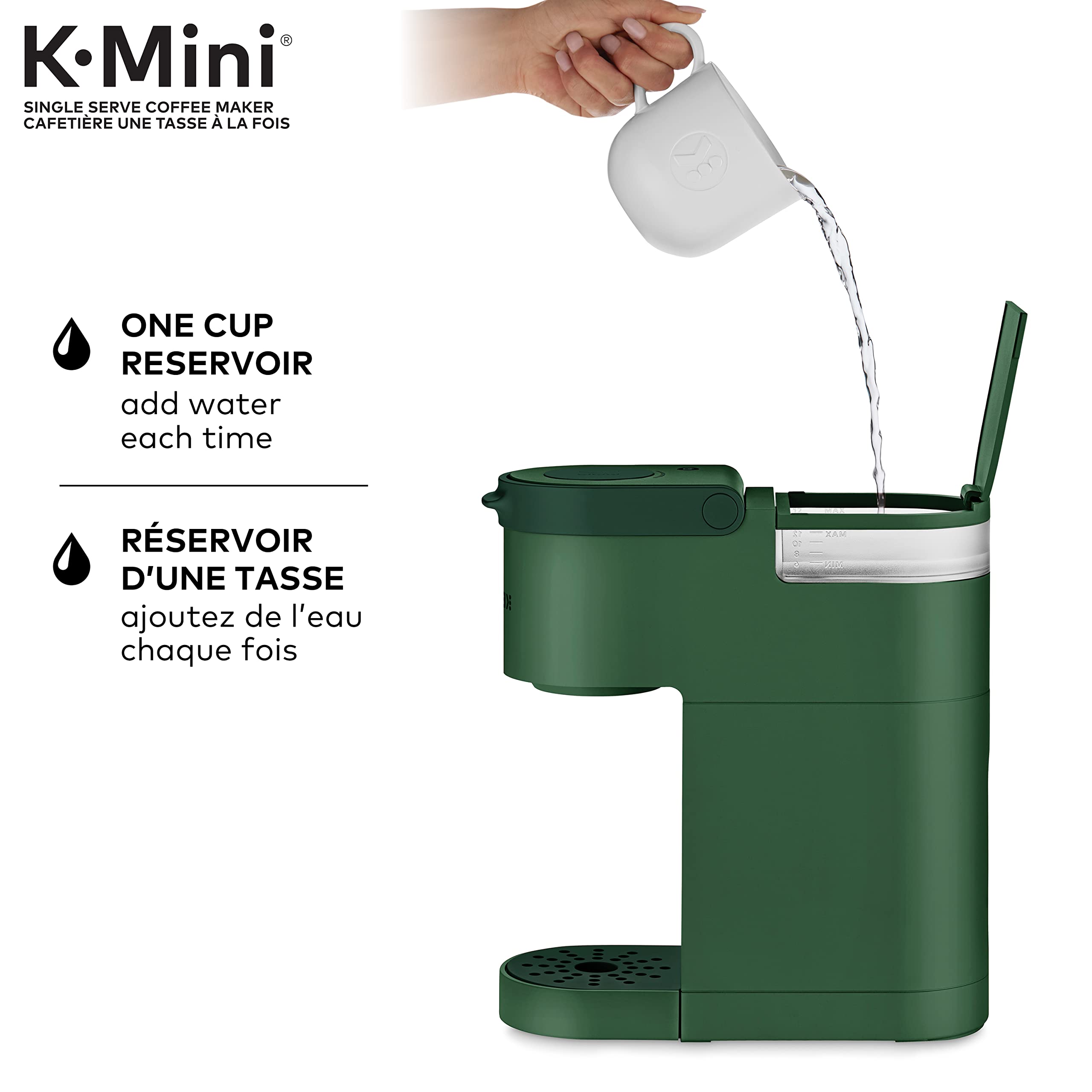 K-Mini cup size 177-355 ml demonstrates versatile serving options.