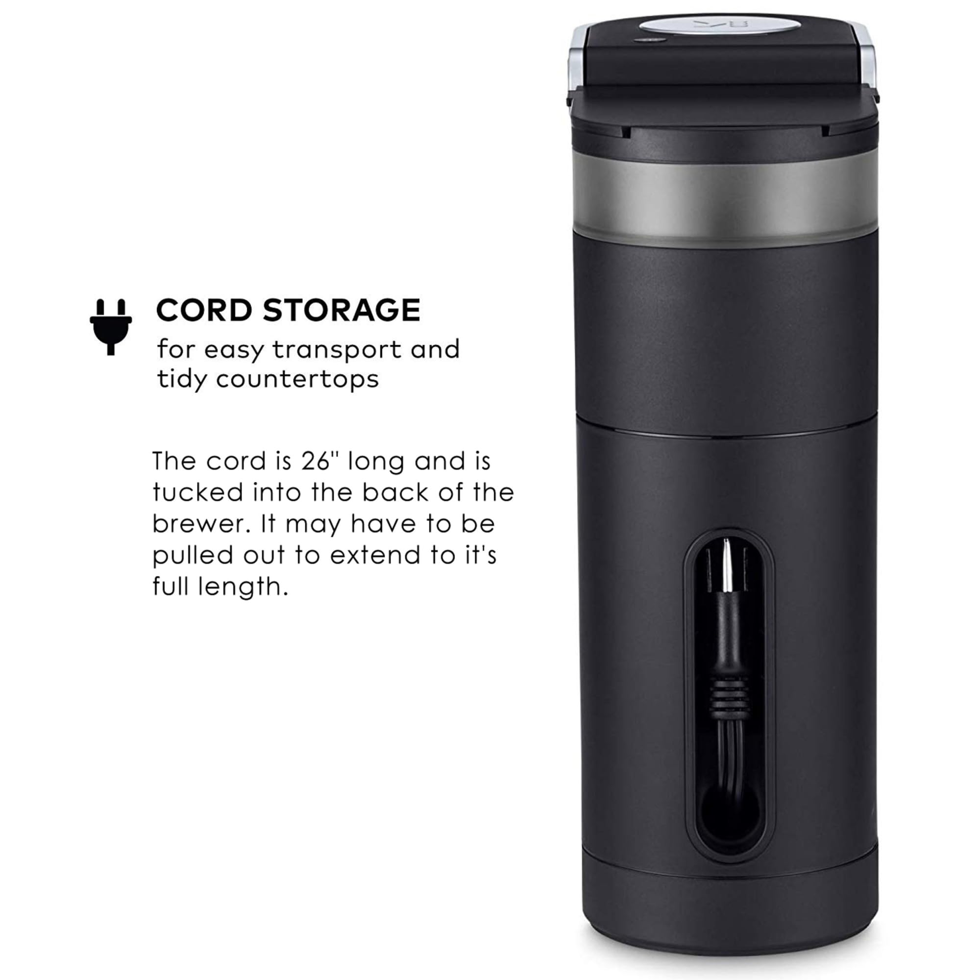 Keurig K-Mini compatible with My K-Cup reusable filter for custom brews.