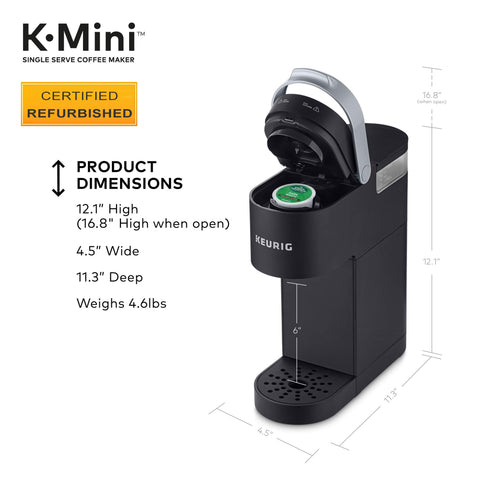 Keurig K-Mini renewed auto-off helps save energy after brewing.