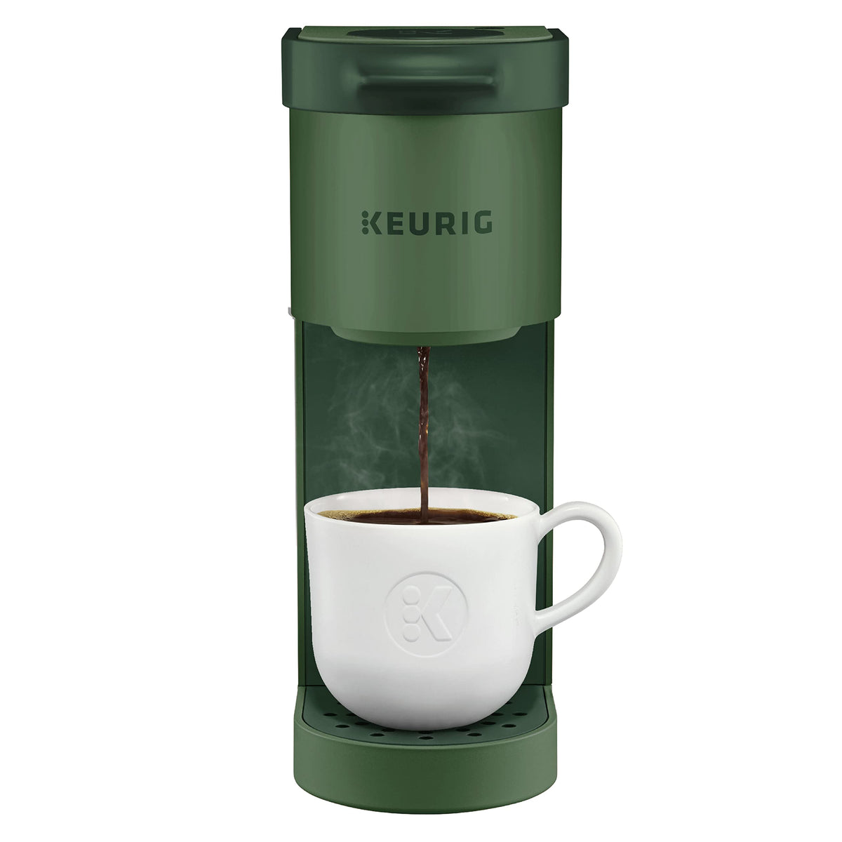 Keurig K-Mini sleek design enables compact placement in small spaces.