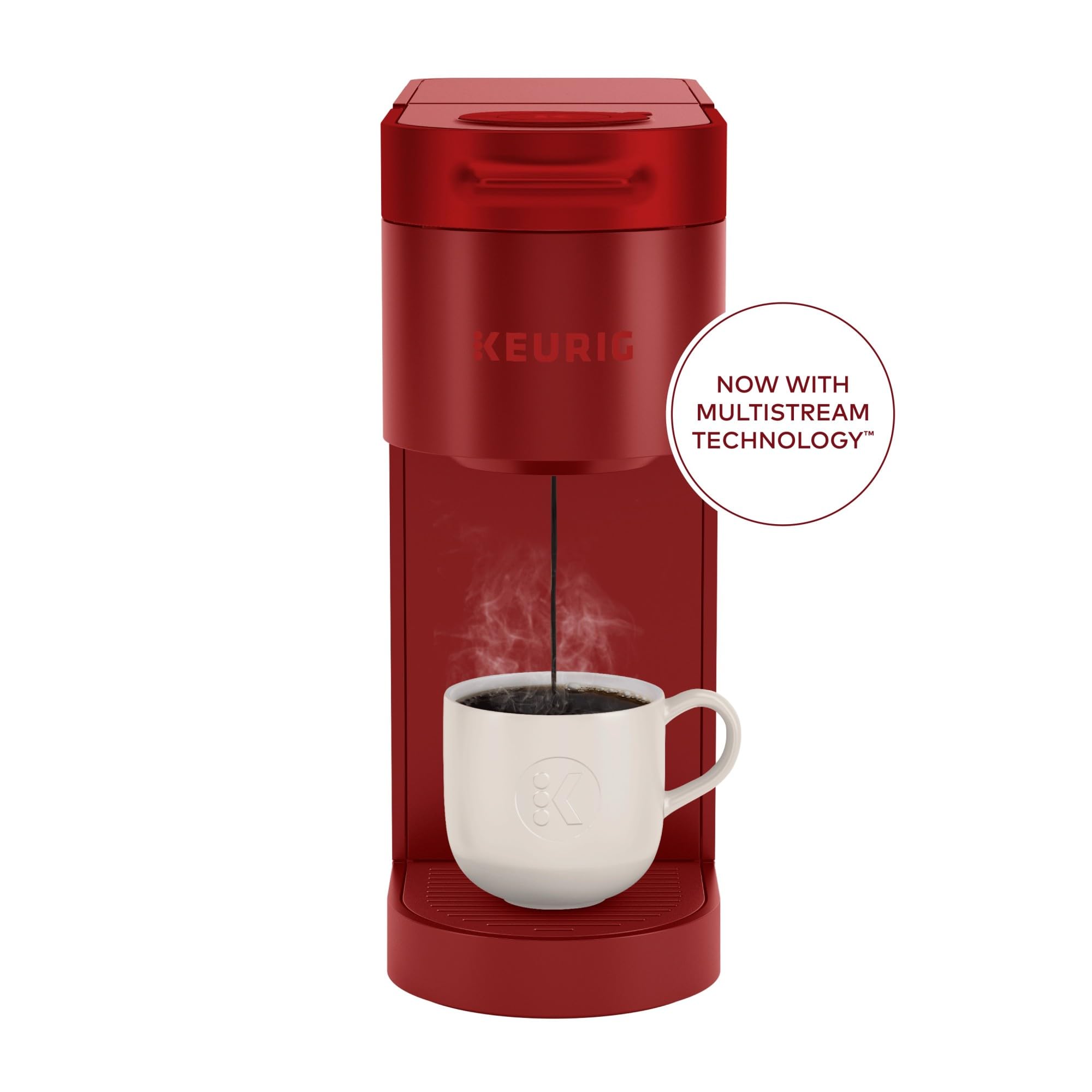Keurig K-Slim Multistream technology highlights rich aroma and consistent flavor.