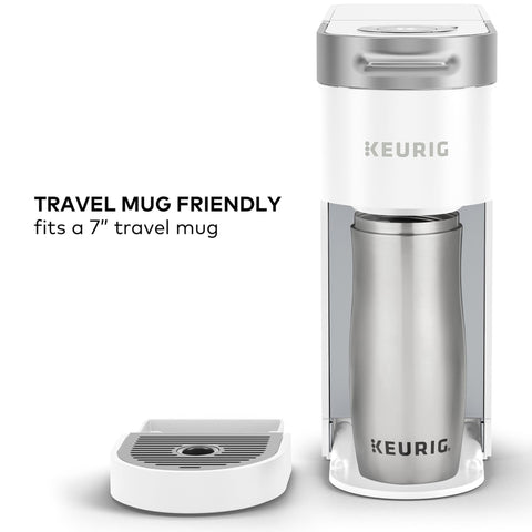 Keurig K-Slim My K-Cup compatibility lets you use ground coffee.