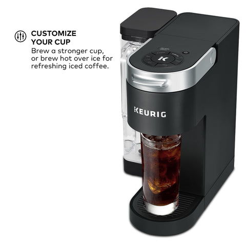 Keurig K-Supreme 6 oz brew closeup for quick servings.