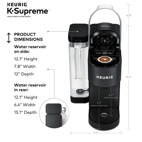 K-Supreme back-to-back brew closeup boosts convenience.