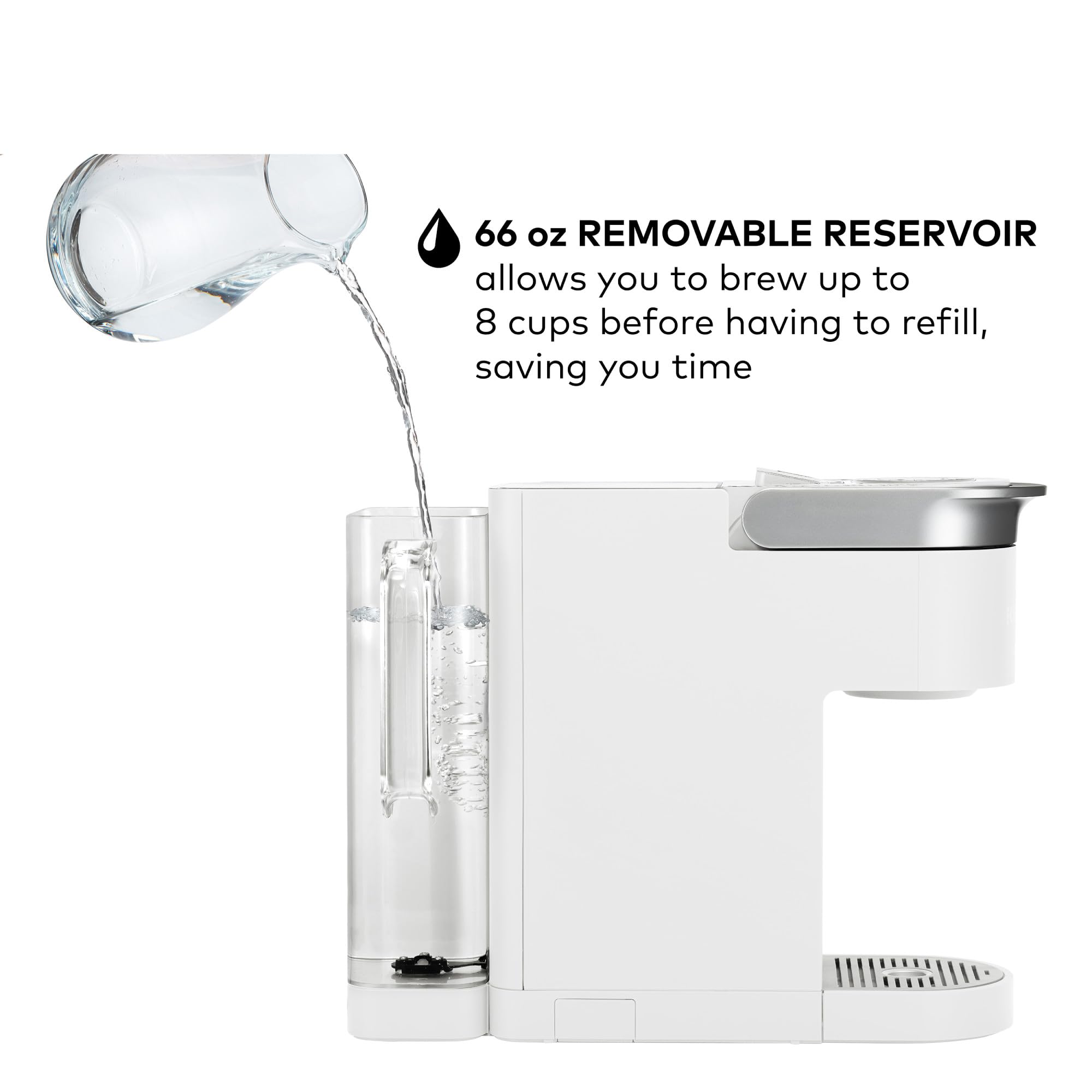 Keurig K-Supreme SMART Alexa compatibility allows hands-free brewing.