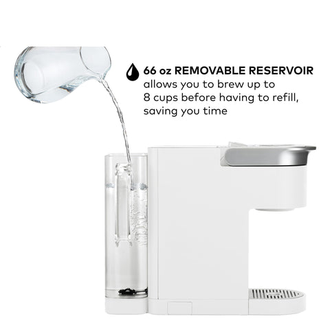 Keurig K-Supreme SMART Alexa compatibility allows hands-free brewing.