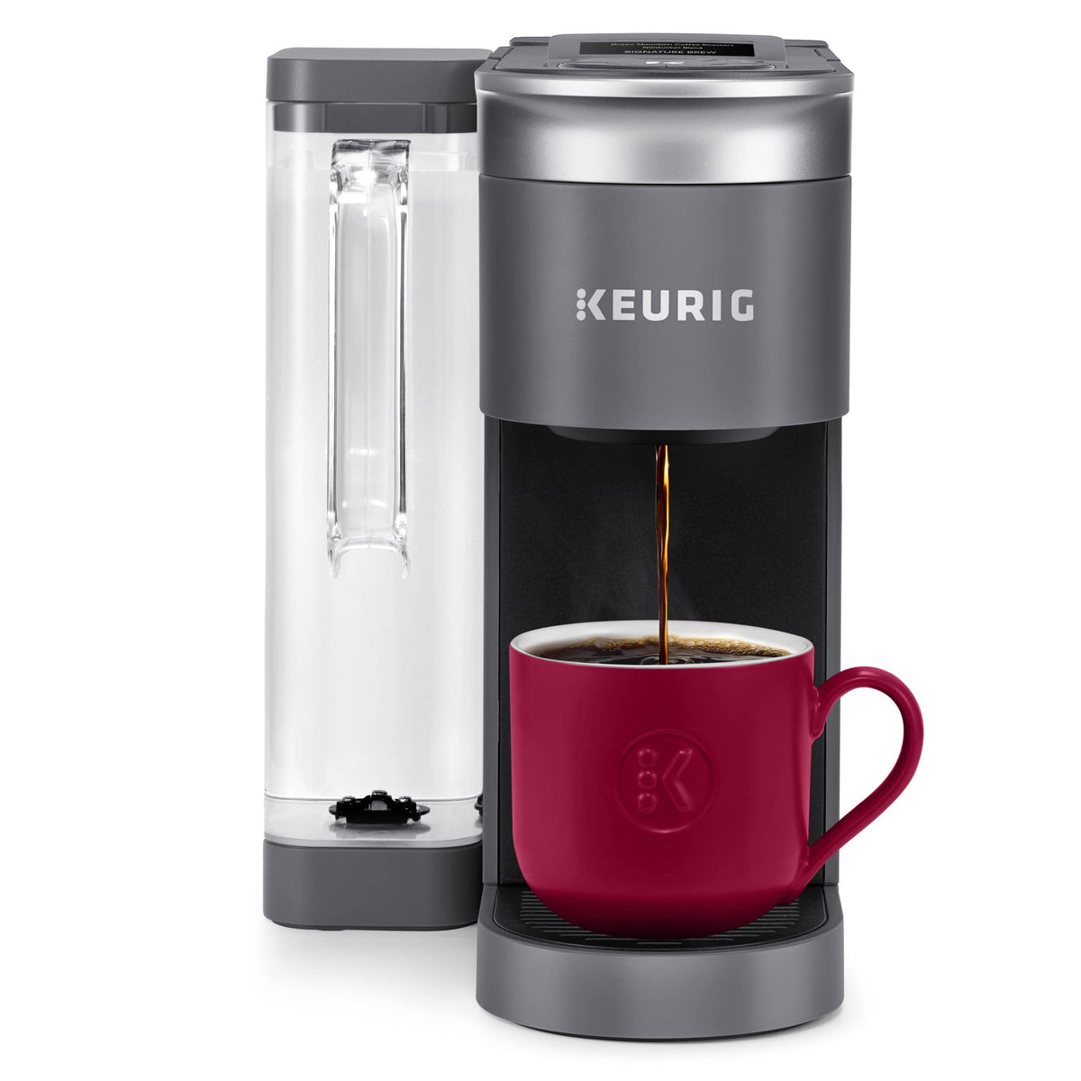 Keurig K-Supreme SMART front view with 66oz reservoir for easy refills.