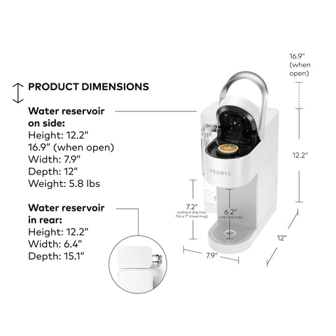 Keurig K-Supreme SMART four cup sizes for different preferences.