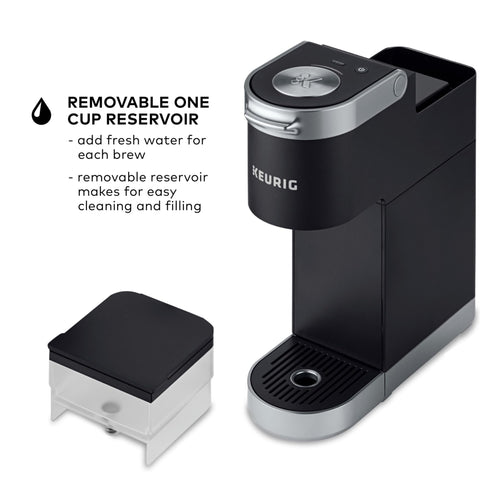 Keurig K-Mini Plus Strong Brew mode for bolder coffee.