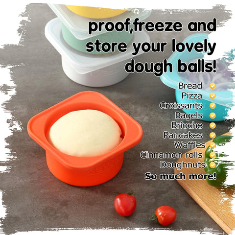 KEVJES compact 5.3 inch dough proofing tray fits fridge shelves
