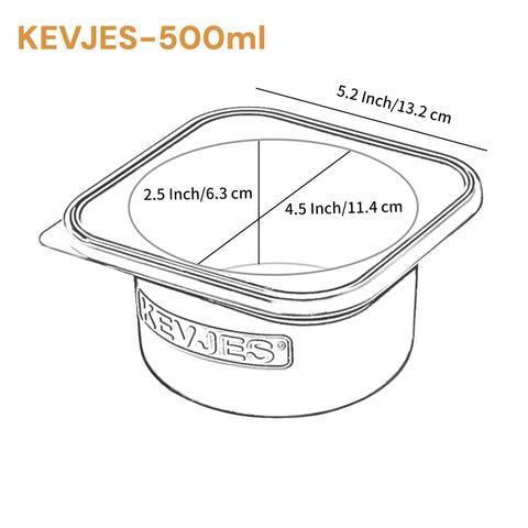 KEVJES freezer-safe pizza dough container for long-term storage