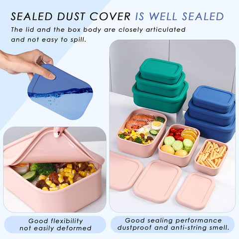 Keweis freezer-safe silicone containers preserving leftovers