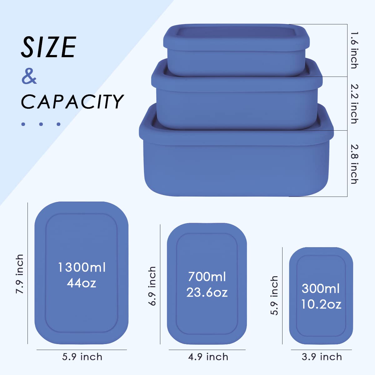 Stackable Keweis containers demonstrating space-saving design