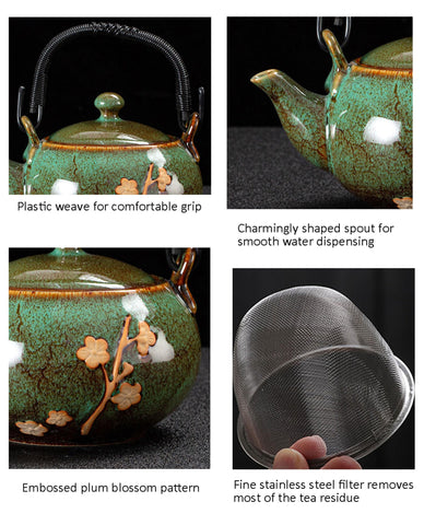 KEYDUACU stainless steel strainer for clear, smooth tea infusions