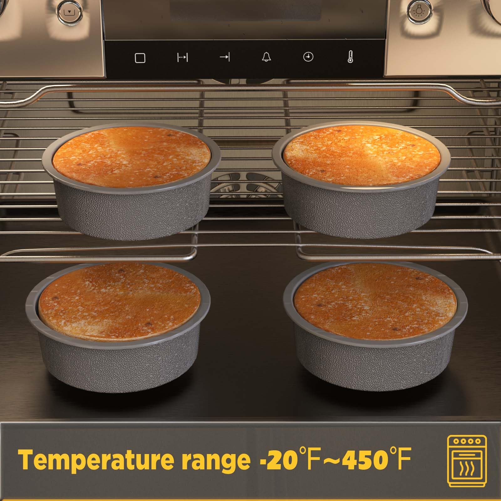 KEYFIVE silicone 5inch pan mirror-finish enabling smooth release