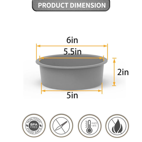 KEYFIVE 5inch pan close-up with nonstick surface for easy release