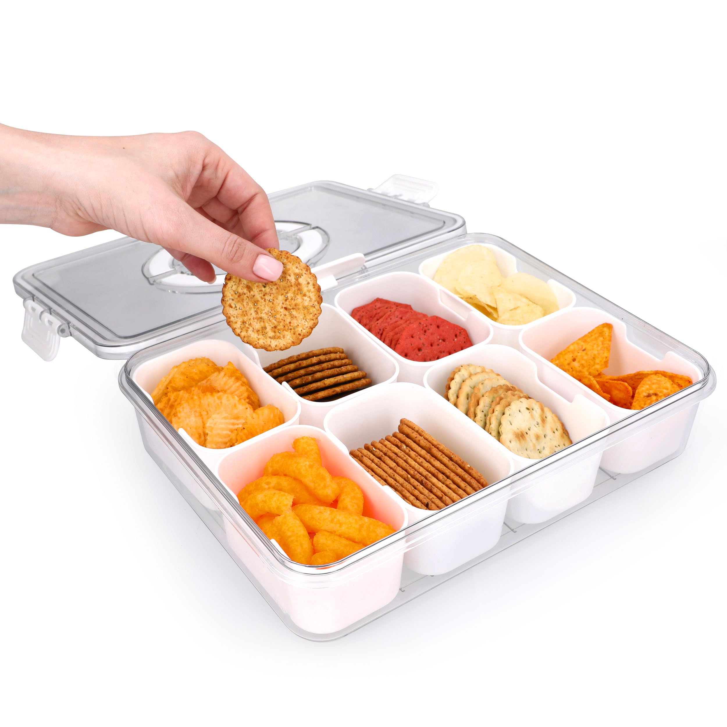KEYVOZ Snackle Box color options add style to your picnic setup.