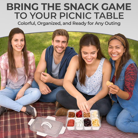 KEYVOZ Snackle Box is lightweight with a sturdy handle for easy carrying.