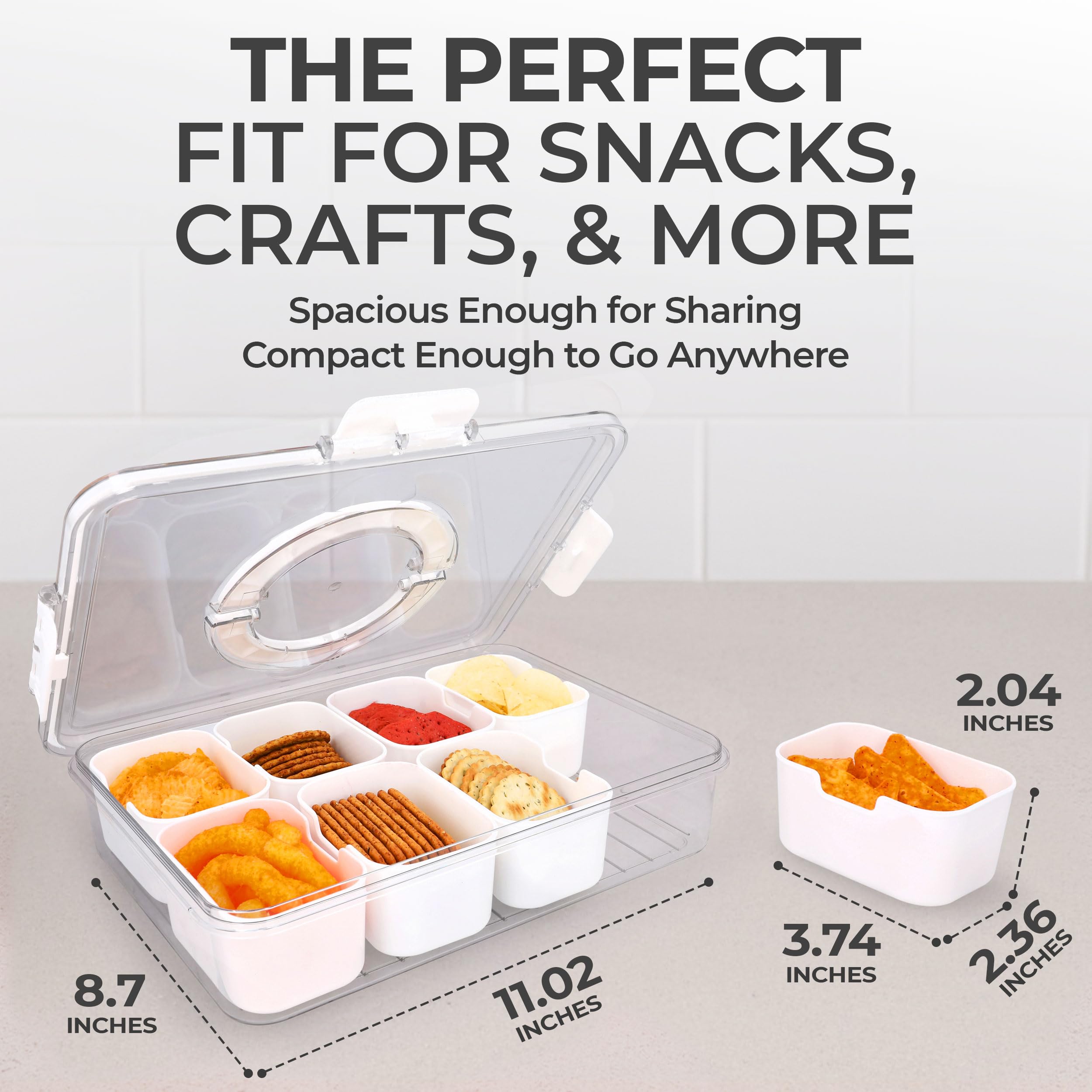 KEYVOZ Snackle Box travel-friendly design fits lunches and small trips.